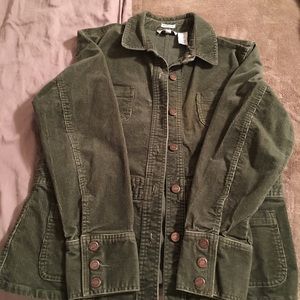Jones NY olive green corduroy jacket